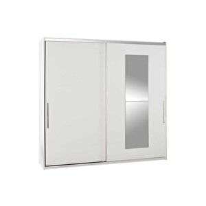 Elit Plus Aynalı Sürgülü Gardırop Swd-720-bb-3 Beyaz