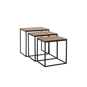 Profile 3'lü Zigon Sehpa - Koyu Ceviz (oslo Ceviz) 55x57x40 Cm (gxyxd)