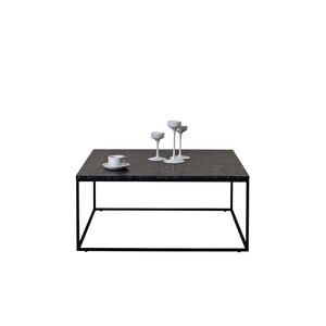 Profile Kare Orta Sehpa - Mermer Desenli 80x42x80 Cm (gxyxd)