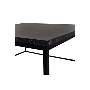 Profile Kare Orta Sehpa - Mermer Desenli 80x42x80 Cm (gxyxd)
