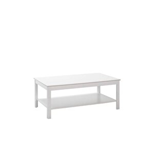 Rustik Dikdörtgen Orta Sehpa-mat Beyaz 103x40x60 Cm (gxyxd)