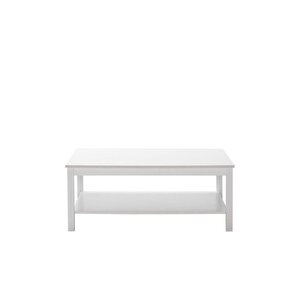 Rustik Dikdörtgen Orta Sehpa-mat Beyaz 103x40x60 Cm (gxyxd)