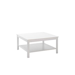 Rustik Kare Sehpa-mat Beyaz 80x40x80 Cm (gxyxd)