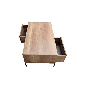 Cube Dikdörtgen Orta Sehpa-açık Ceviz (tori) 103x42x60 Cm (gxyxd)