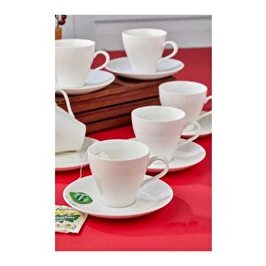 Ckr3302 Porselen 6'lı Nescafe Fincan Takımı Seti 12 Parça