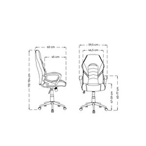 Max Racing Pilot Oyuncu Ve Çalışma Koltuğu Siyah-kırmızı 59,5x112-124x62 Cm (gxyxd)