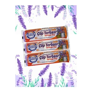 Lavanta Kokulu Büzgülü Büyük Boy Çöp Torbası 3 Adet