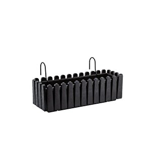 So-i̇b02 Antrasit Askılı Balkon Saksı Takım 9 Lt No 2