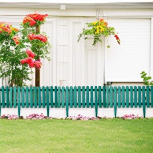Dekoratif Bahçe Çiti 4 Adet  55*34 Cm  Koyu Yeşil