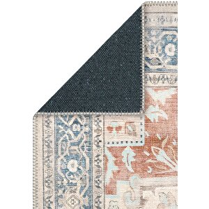 Cool Halı Beylerbeyi By 802 Bej Vintage Halı Oda Salon Halısı Yıkanabilir Eskitme Halı Şönil Halı