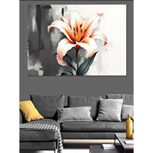 Zarif Çiçek Dekoratif Kanvas - Mdf Ahşap Tablo 100x140 cm