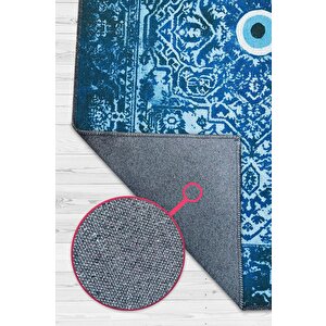 Nazar Geometrik Salon Halısı Etnik Desen Halı Çok Renkli Oturma Odası Halı Nazarlıklı Halı 160x240 cm