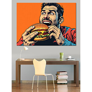 Çizgi Roman Tarzı Adam Dekoratif Kanvas - Mdf Ahşap Tablo