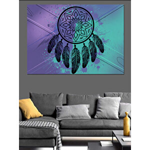Mor Düş Kapanı Dekoratif Kanvas - Mdf Ahşap Tablo 100x140 cm