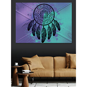 Mor Düş Kapanı Dekoratif Kanvas - Mdf Ahşap Tablo 100x140 cm