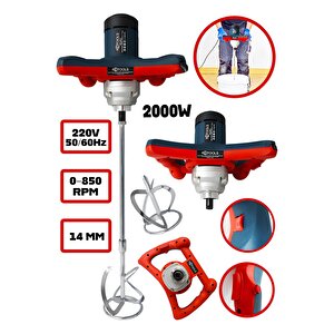 2000w 6 Devi̇rli̇ Profesyonel Kariştirici