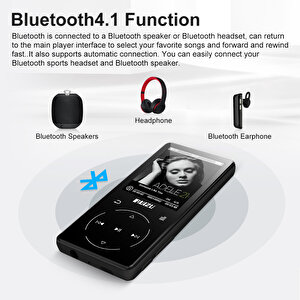 Ruizu D16 Dokunmatik Bluetooth Mp3 Çalar 8gb