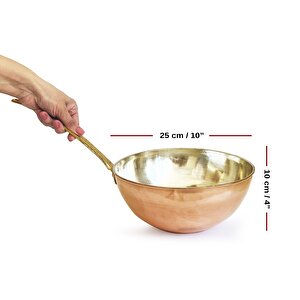 Wok Bakır Tava 25cm