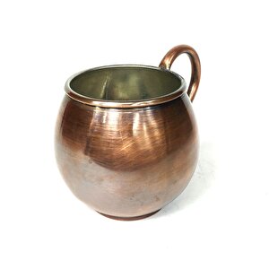 Terra Antik Bakır Kupa Bardak Mug Oksit