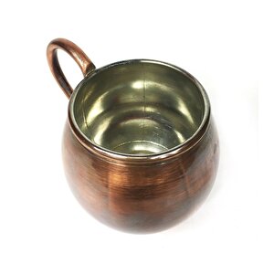 Shark Anatolia Terra Antik Bakır Kupa Bardak Mug Oksit