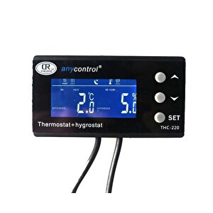 Thc-220 Nem Ve Sıcaklık Termostatı