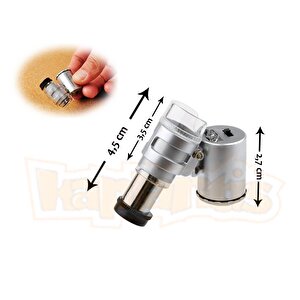Aek-tech Ledli Mini Büyüteç 60x