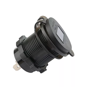 Voltmetreli Usb Portu 4.2a 12v 24v Kırmızı Led Işıklı