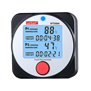 Wintact Wt308a 2 Kanal Dijital Saplamalı Gıda Termometresi