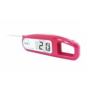 Thermo Jack Katlanır Problu Dijital Termometre Bordo