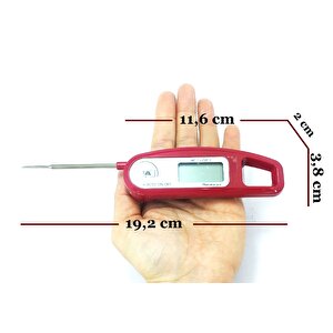 Tfa Thermo Jack Katlanır Problu Dijital Termometre Bordo