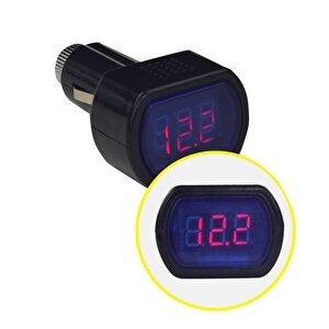 Aek-tech Araç Akü Dijital Volt Ölçer Voltmetre