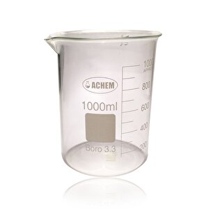 1000ml Cam Beher Kısa Form