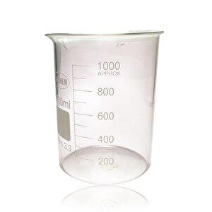 1000ml Cam Beher Kısa Form