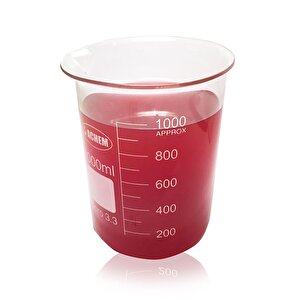 Achem 1000ml Cam Beher Kısa Form