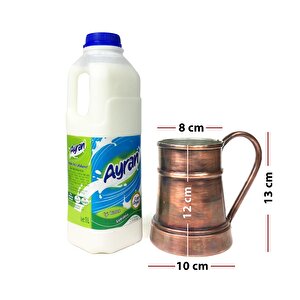 Shark Anatolia Debito Bakır Kupa Bardak Mug Oksit