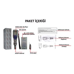 Adwa Ad31 Tds Ppm Ec Metre İletkenlik Ölçer