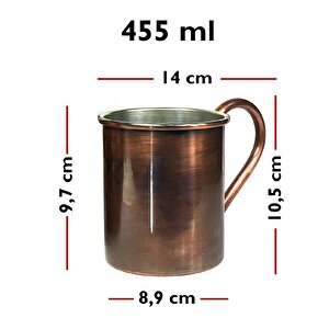 Bakır Kupa Bardak Mug