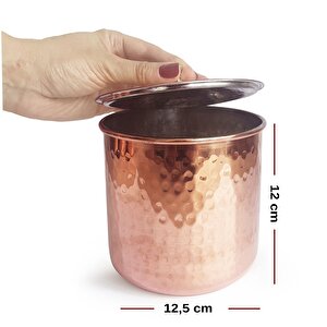 Safran El Dövmesi Bakır Baharatlık 12cm