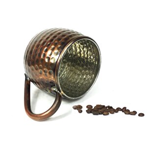 Shark Anatolia Luna Petekli Bakır Kupa Bardak Mug Oksit