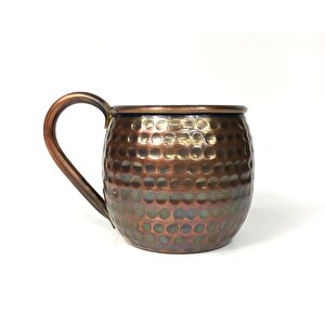 Shark Anatolia Luna Petekli Bakır Kupa Bardak Mug Oksit