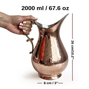 El Dövmesi Maraş Bakır Sürahi 2 Litre