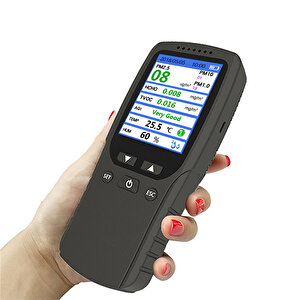 Oem Dm106a Çoklu Gaz Analiz Cihazı Tvoc Hcho Aqi Pm1.0 Pm10 Hum