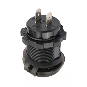 Voltmetreli Usb Portu 4.2a 12v 24v Mavi Led Işıklı