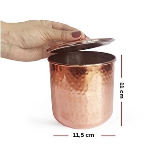 Safran El Dövmesi Bakır Baharatlık 11cm