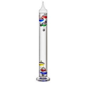 18-28 Galileo Galilei Sıvılı Termometre Termoskop 44cm