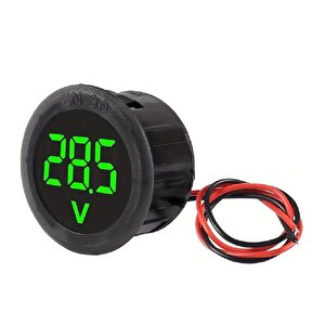 Dijital Voltmetre Dc4-100v Yeşil Araç Karavan Motorsiklet Yat Tekne