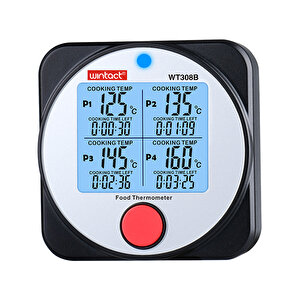 Wintact Wt308b 4 Kanal Bluetooth Dijital Saplamalı Gıda Termometresi