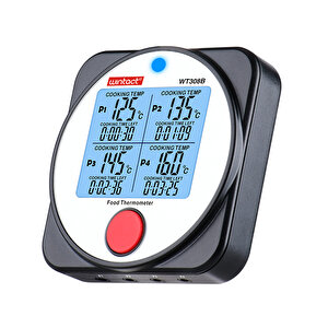 Wintact Wt308b 4 Kanal Bluetooth Dijital Saplamalı Gıda Termometresi