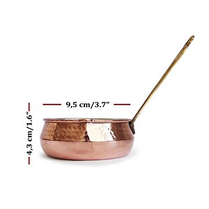 Pirinç Kulplu Bakır Salsa Sosluk No:1