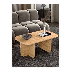 Orta Sehpa | Salon Sehpası Oval - Safir Meşe